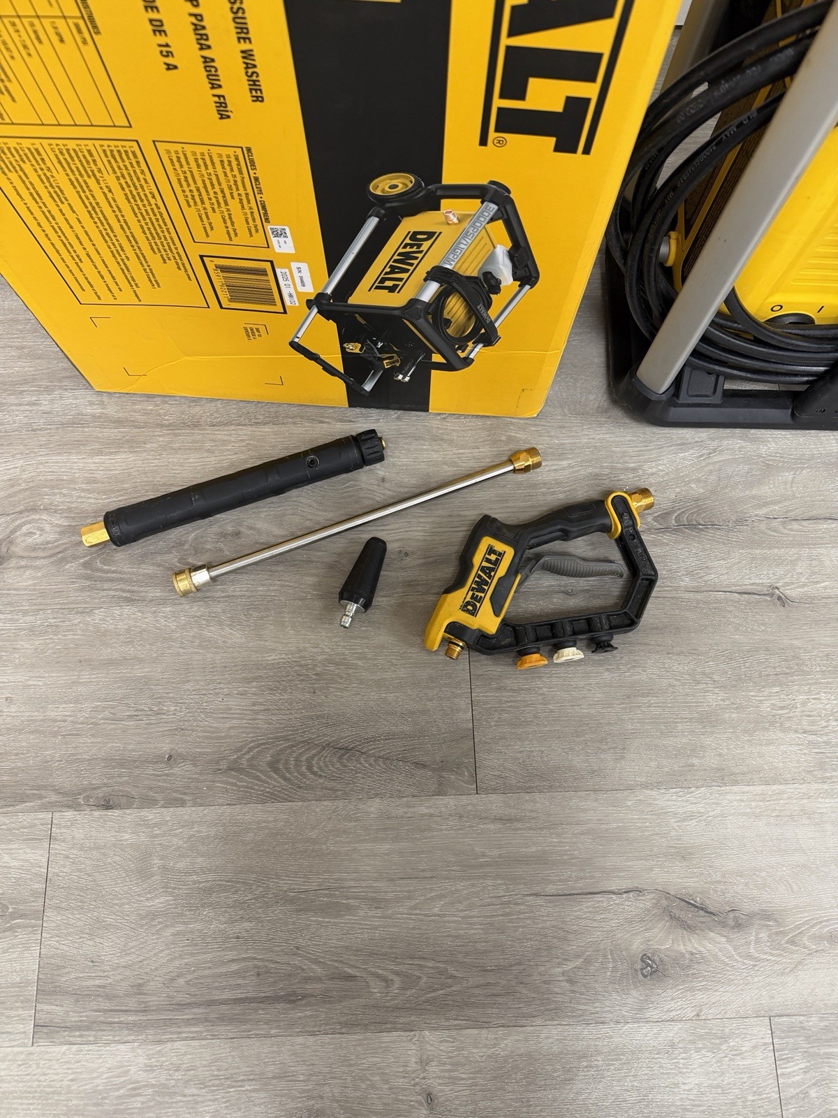 DEWALT DWPW3000 JOB SITE NON WORKING PRESSURE WASHER 15AMP MAX PSI 1.1 GPM