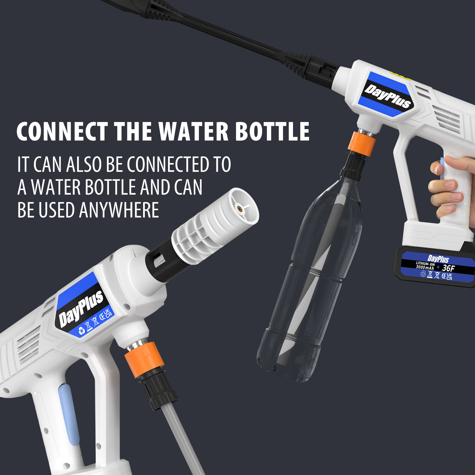 Powerful Car High Pressure Washer Jet Water Wash Gun For Makita 18V Battery