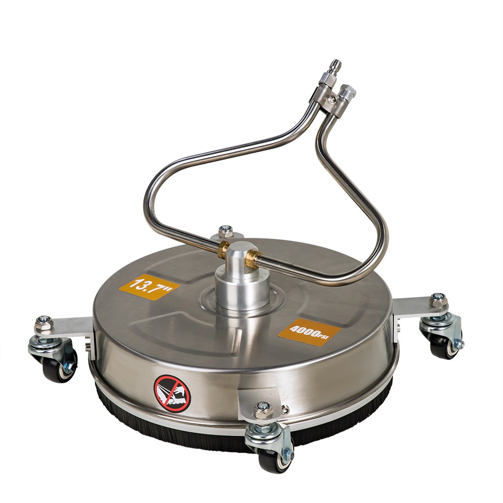13.7″ Pressure Washer Surface Cleaner with 4 Wheels Stainless Steel Brand New