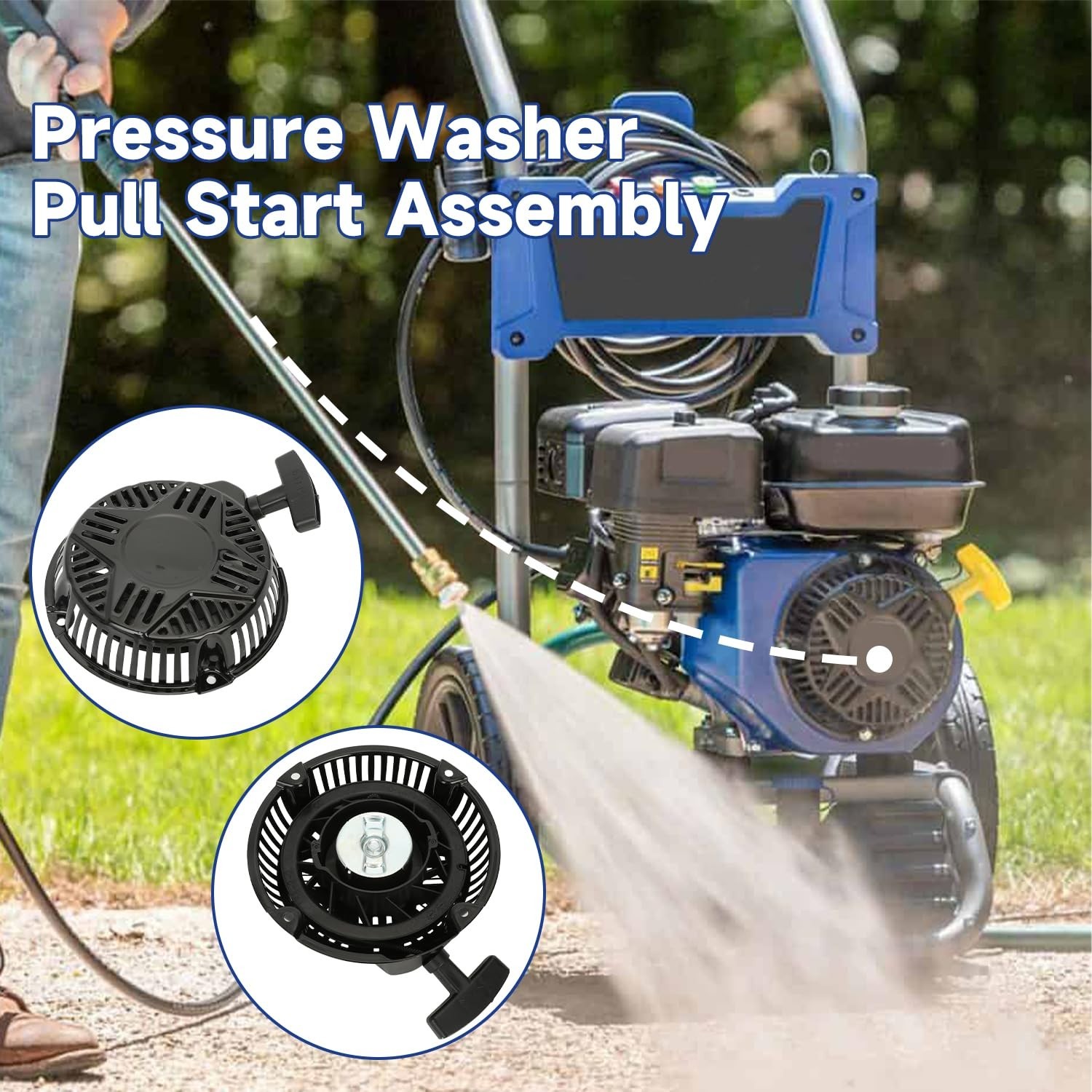 Recoil Starter Pull Start Assembly for 212cc Pressure Washer & 208cc Generator P