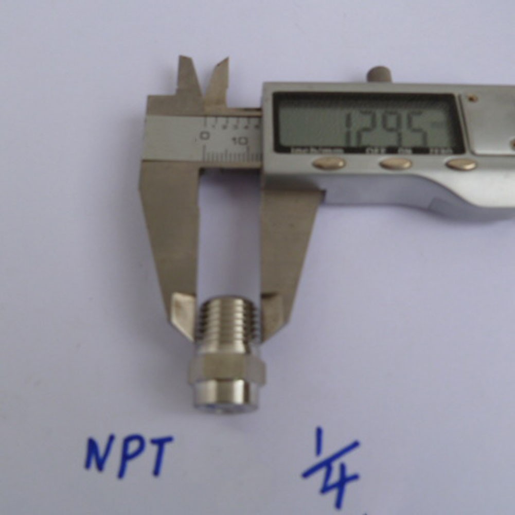Garden Tool Cleaning Nozzle 1/4 Thread Stainless Steel 25° 40° 6000 PSI