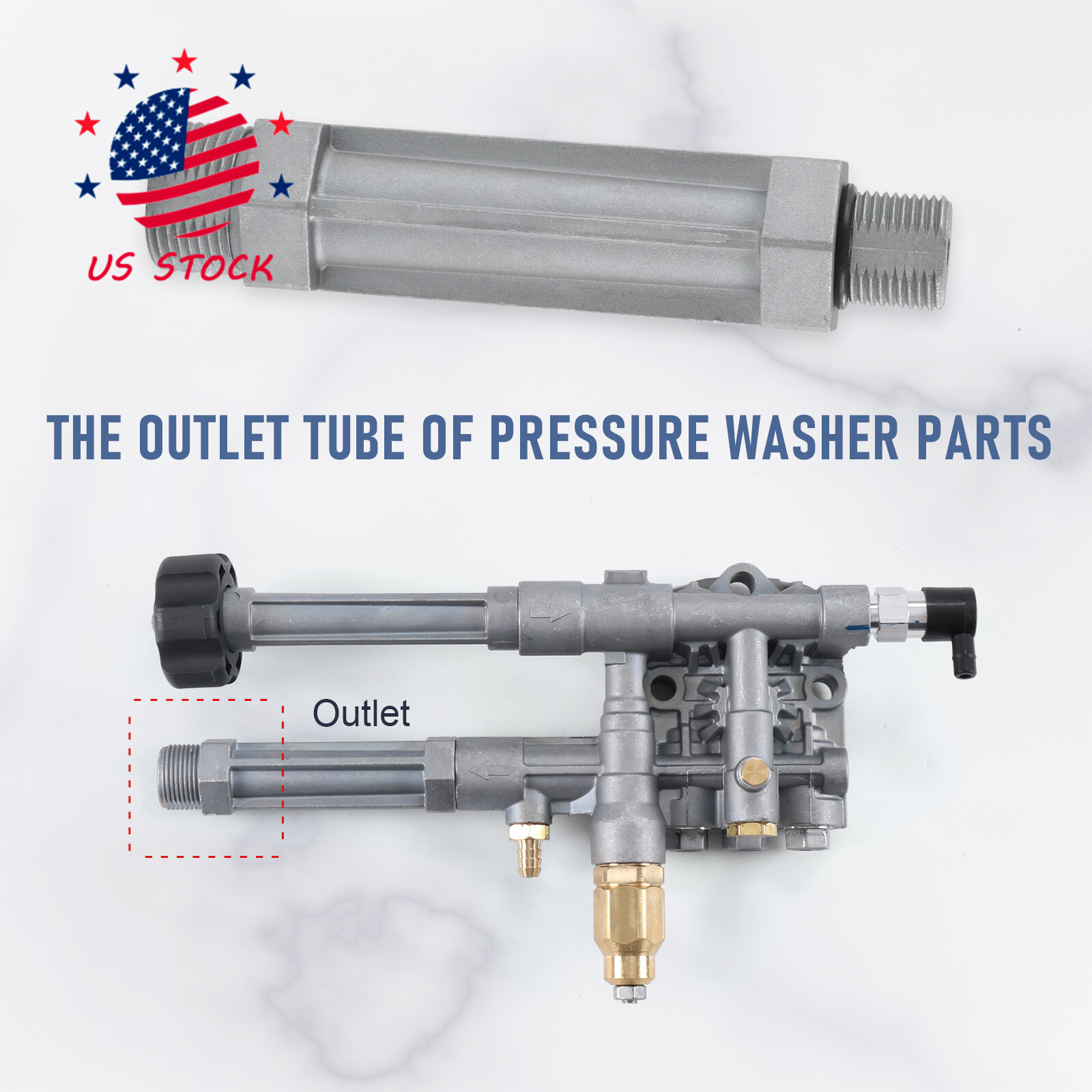 Power Pressure Washer Pump Replace 190589GS 190634GS 201497GS WATER OUTLET TUBE