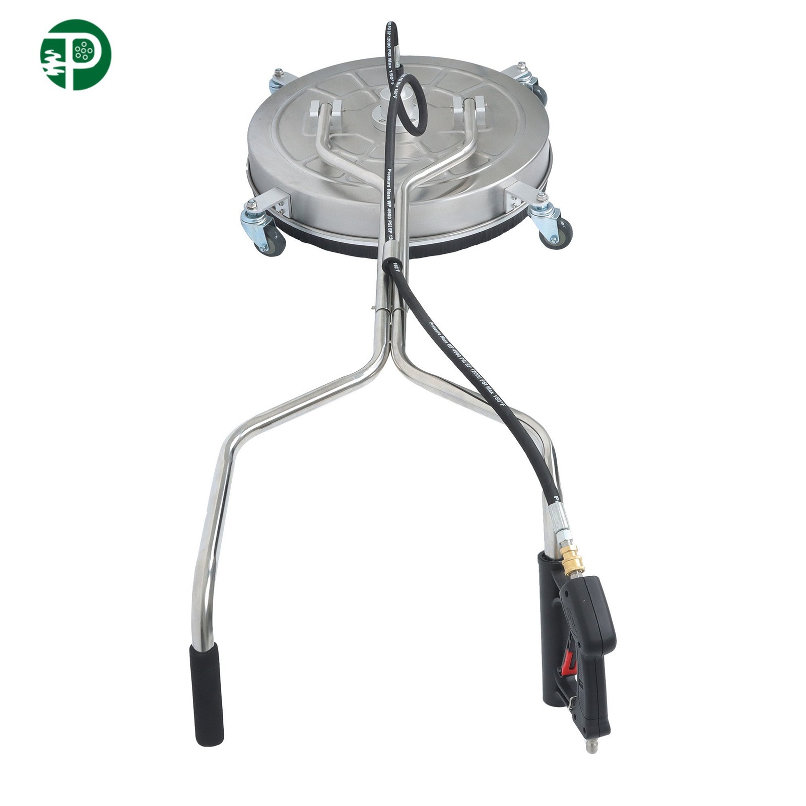 1 × 24″ Pressure Washer Surface Cleaning Kit with 4 wheels Easy-Attach Handle