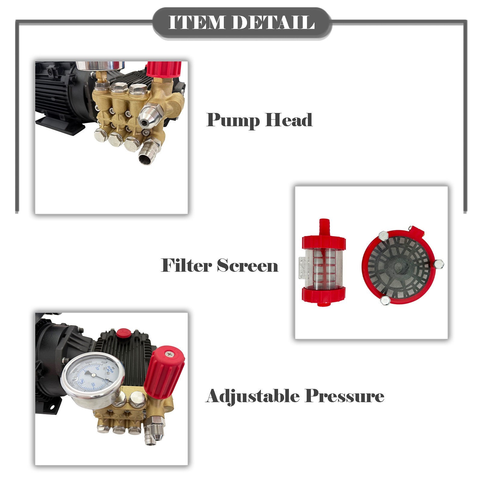 220V High-Pressure Car Washing Machine Cleaning Pump 12L/MIN with Water Gun