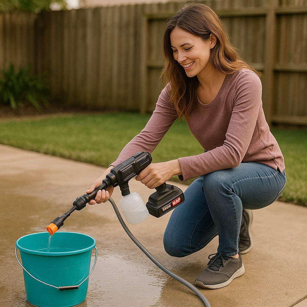 Cordless Portable Pressure Washer 21V Battery Case