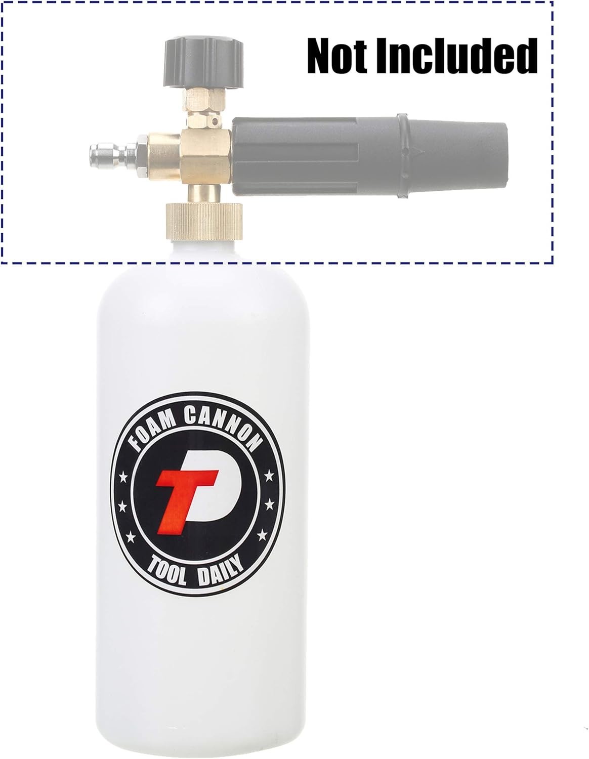 1L Foam Cannon Replacement Bottle with Straw – Ideal for Car Wash & Detailing