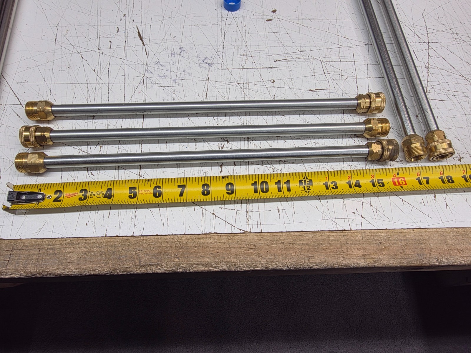 (Pack of 5) Unbranded 16″ Stainless Steel Quick Connect Pressure Washer Lances