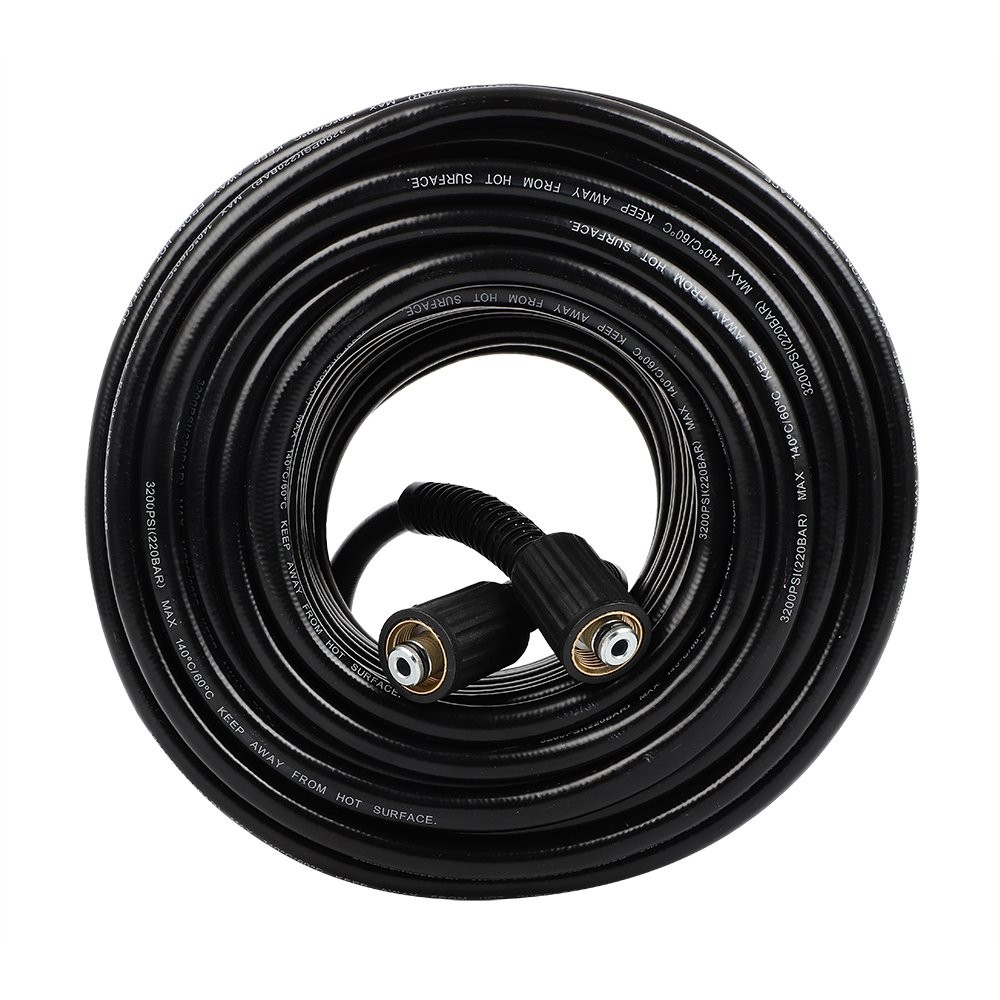 100Ft 3200 PSI Pressure Washer Hose with M22 to 3/8″ Quick Connect Adapter