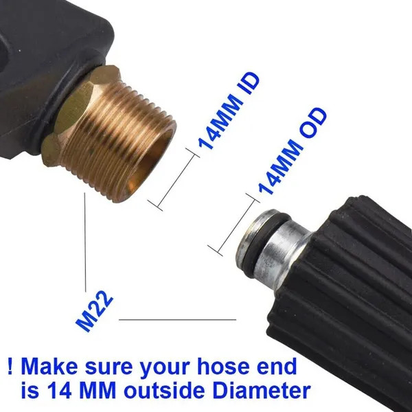 4000 PSI High Pressure Washer Short Wand Foam Sprayer for Car Wash Cleaning