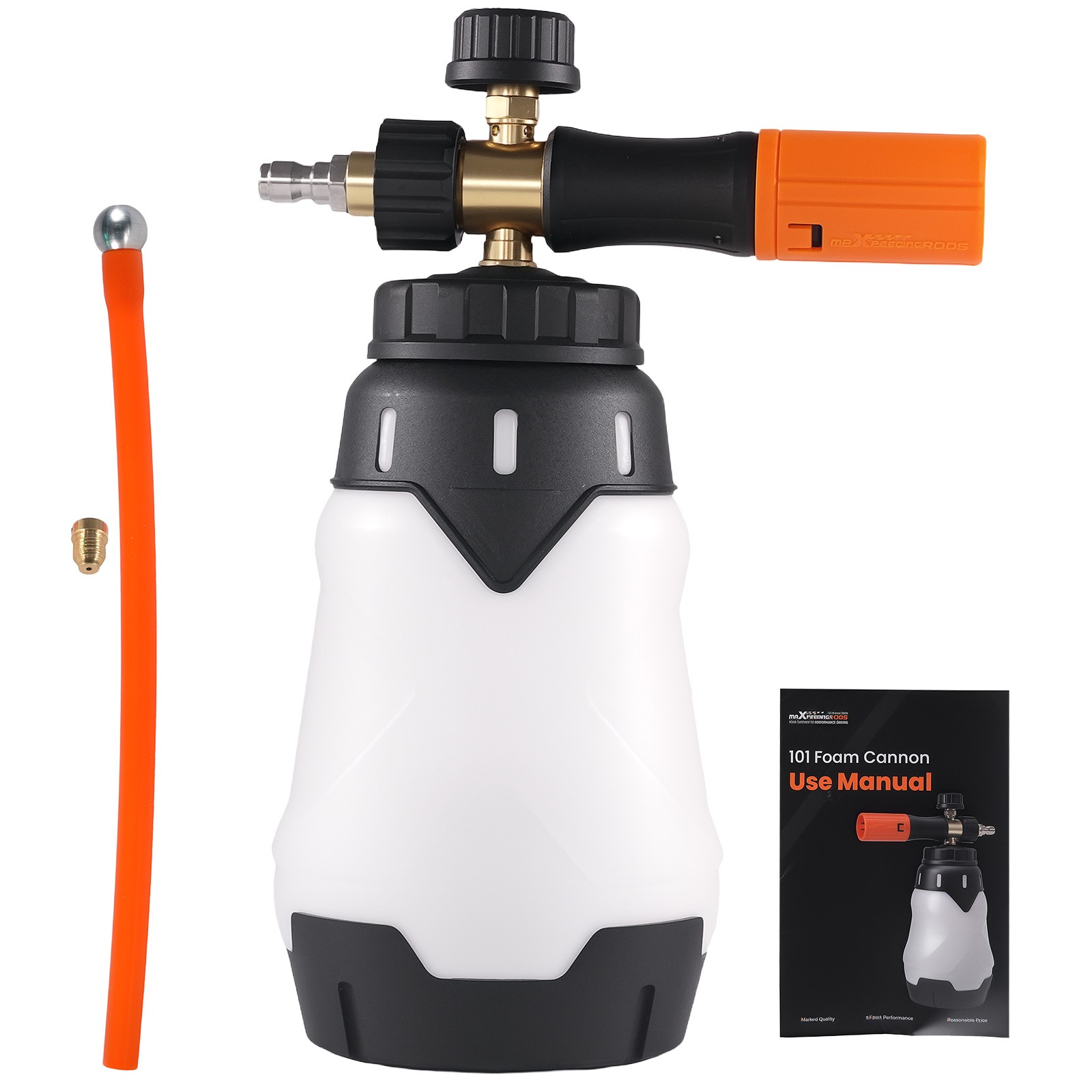 Foam Cannon 1.3L for Pressure Washer Thick Snow Foam 1/4″ Quick Connect