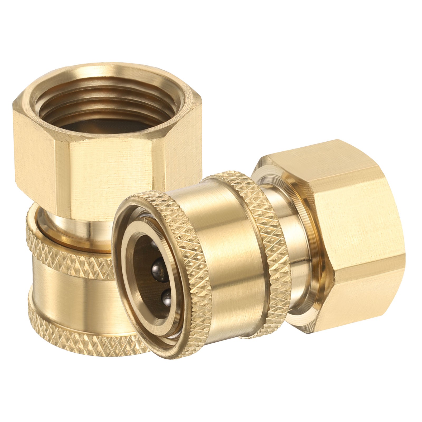 2 Pcs 1/4″ Female Quick Plug to G1/2″ Male Pressure Washer Adapter Quick Connect