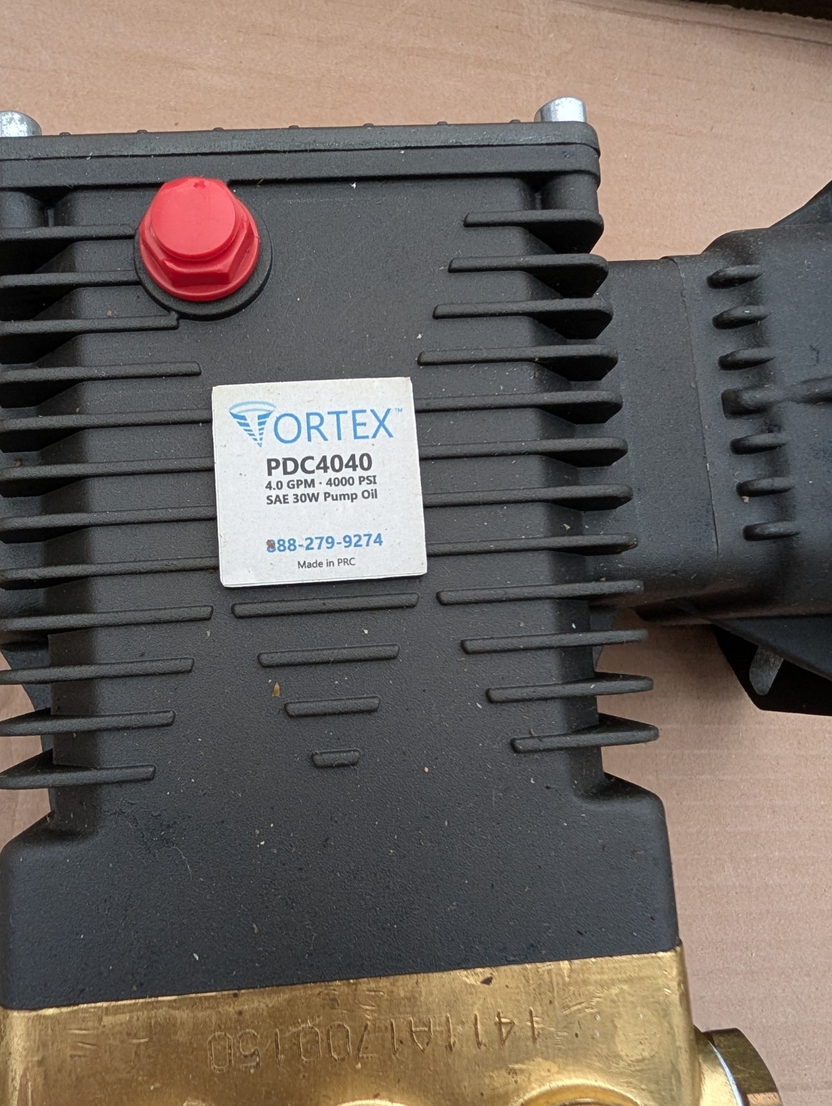 Vortex Pressure Washer Pump 4400 psi/4000psi 4 GPM 1″ Shaft Horizontal