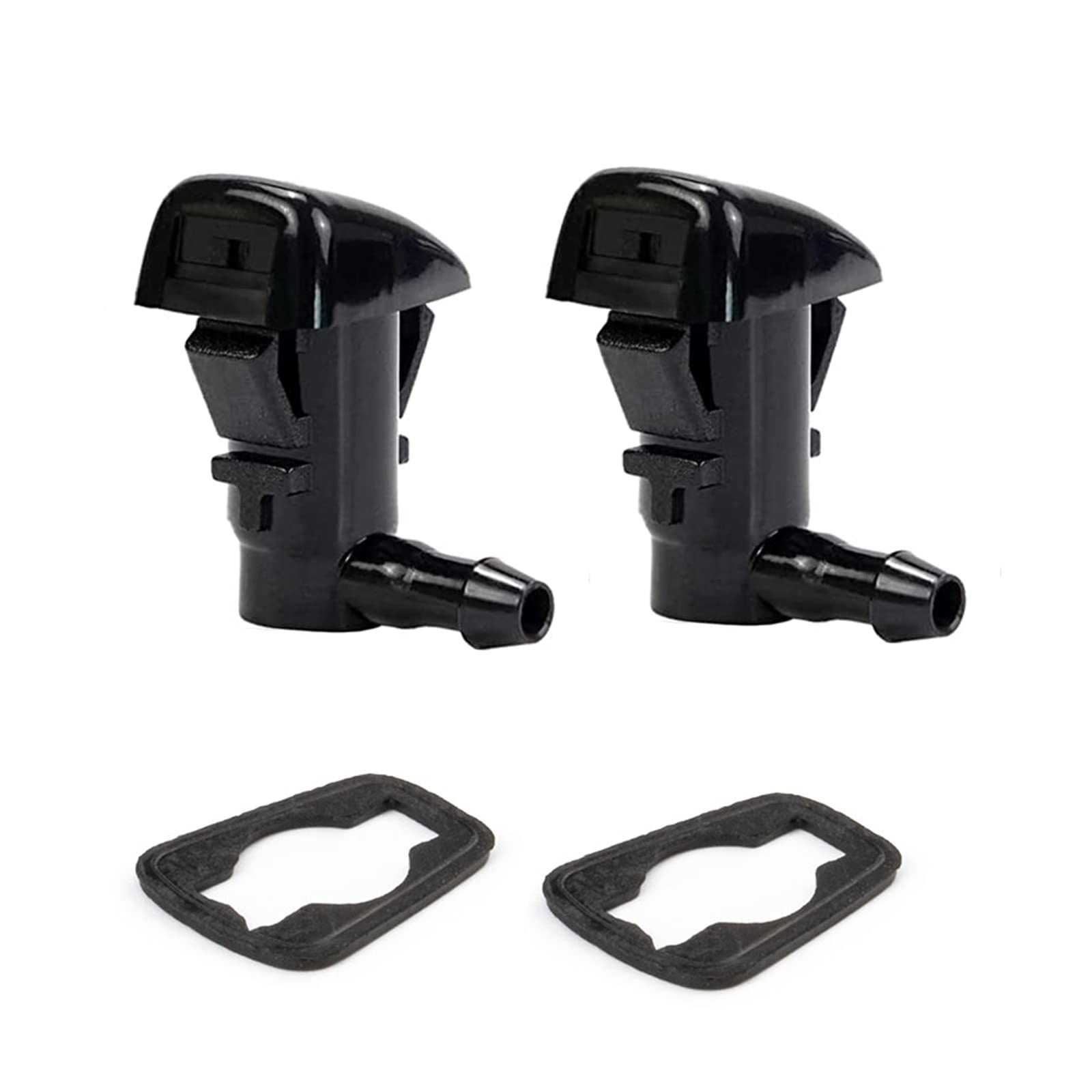 Front Windshield Washer Nozzles 8E5Z17603A without Hose Kit, Black