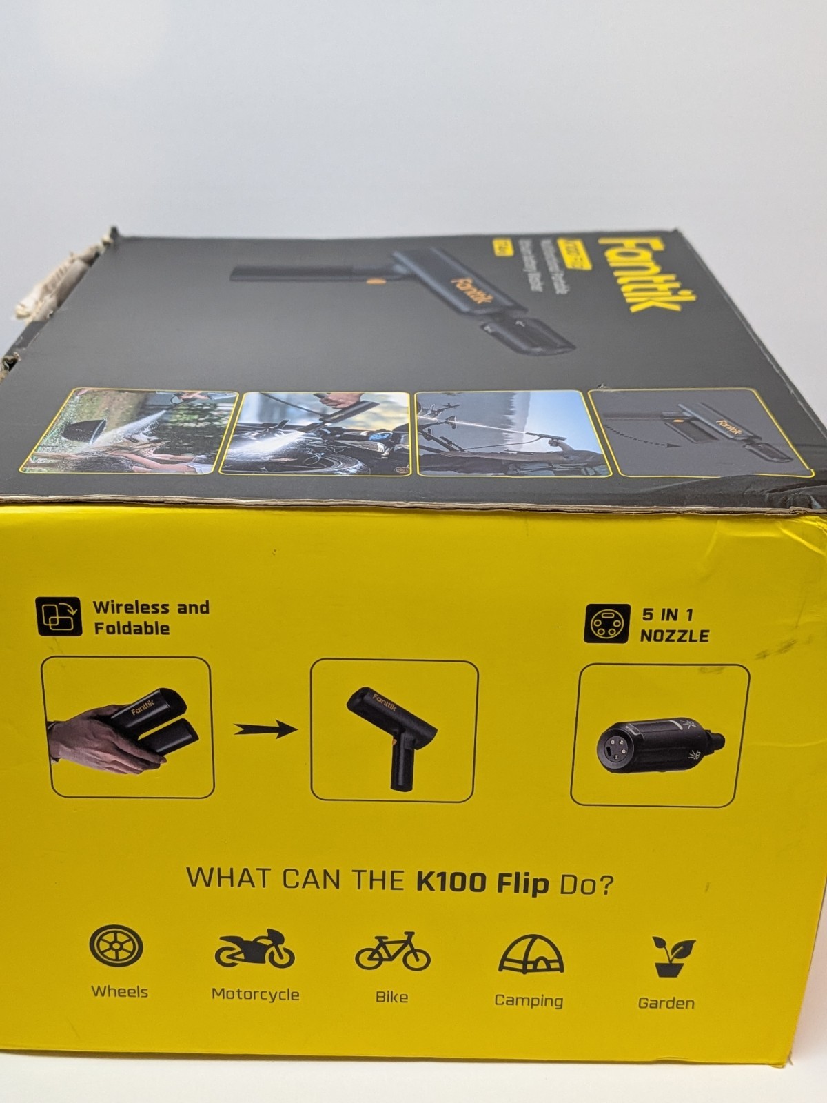 Fanttik K100 Flip Portable Pressure Washer Cordless Sprayer Foldable Compact NEW