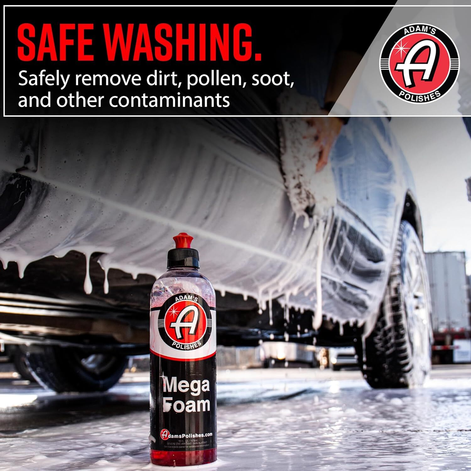 Adam’s Mega Foam 16Oz – Ph Best Car Wash Jabon Para Canon, Lavadora A Presion O