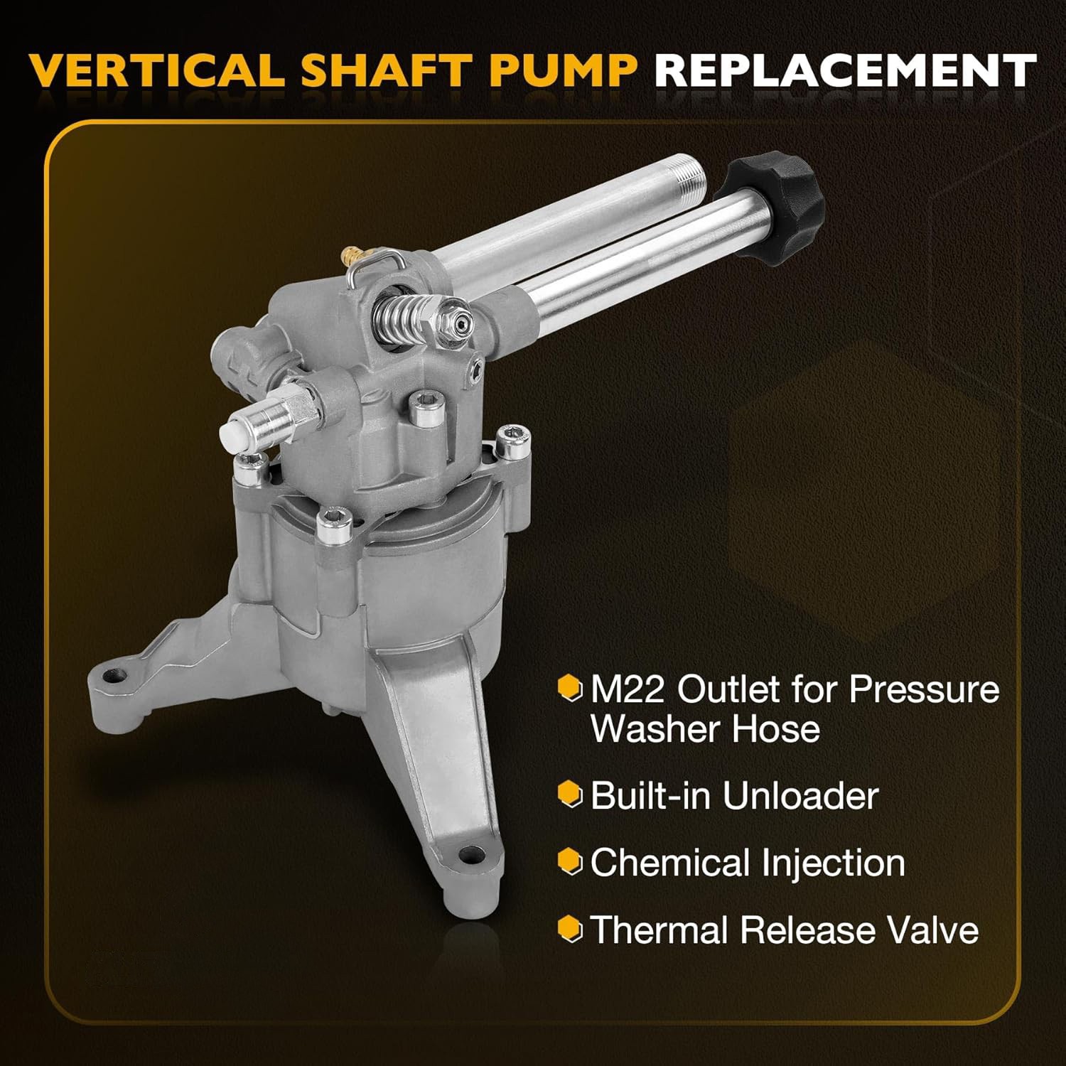 7/8″ Shaft 2600–3000 PSI 2.2–2.5 GPM Pressure Washer Pumps For AR SRMW22G26-EZ