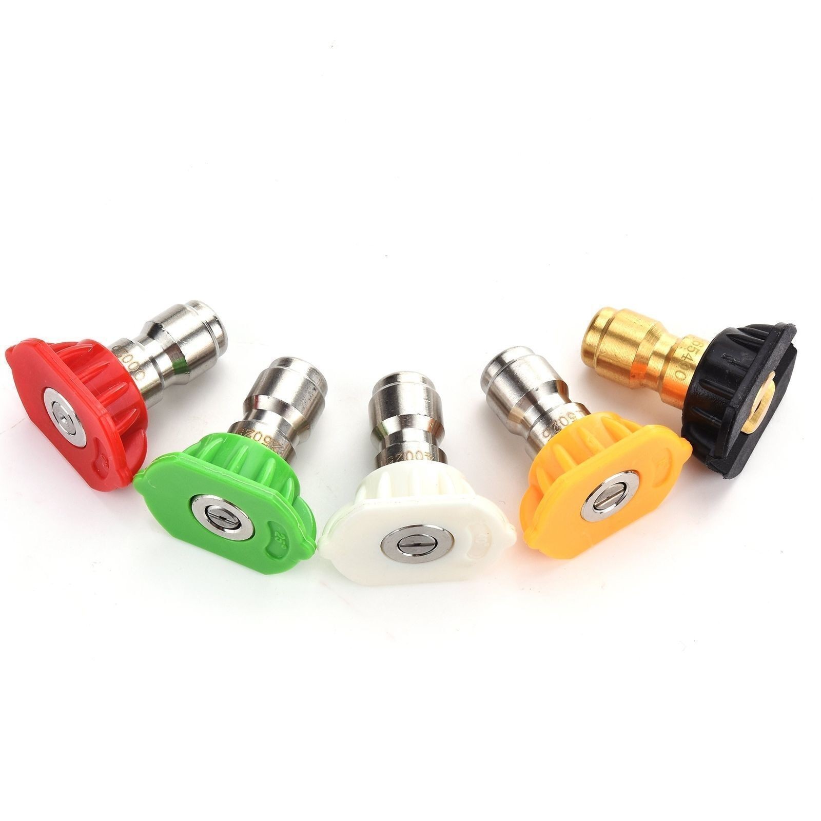 5PCS Pressure Washer Spray Tips Nozzles High Power Kit Quick Connect 1/4″ Set