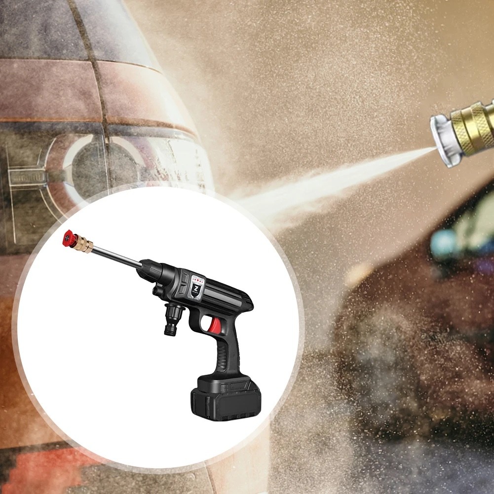 High Pressure Car Washer 30Bar Wireless Car Wash Machine 4000mAh Rechargeable