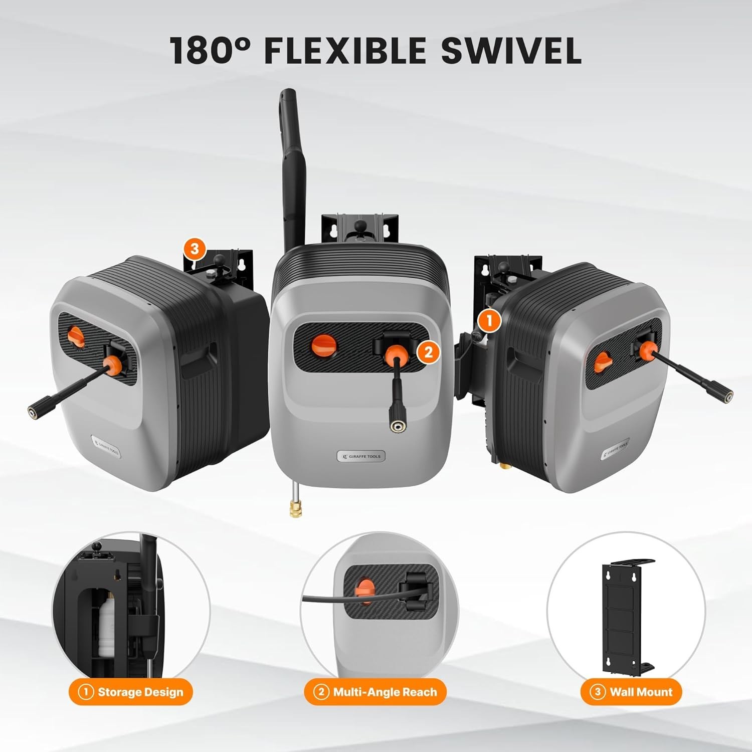 Giraffe Tools Max 2500 PSI Electric Pressure Washer G20 Power Washer, 1800W