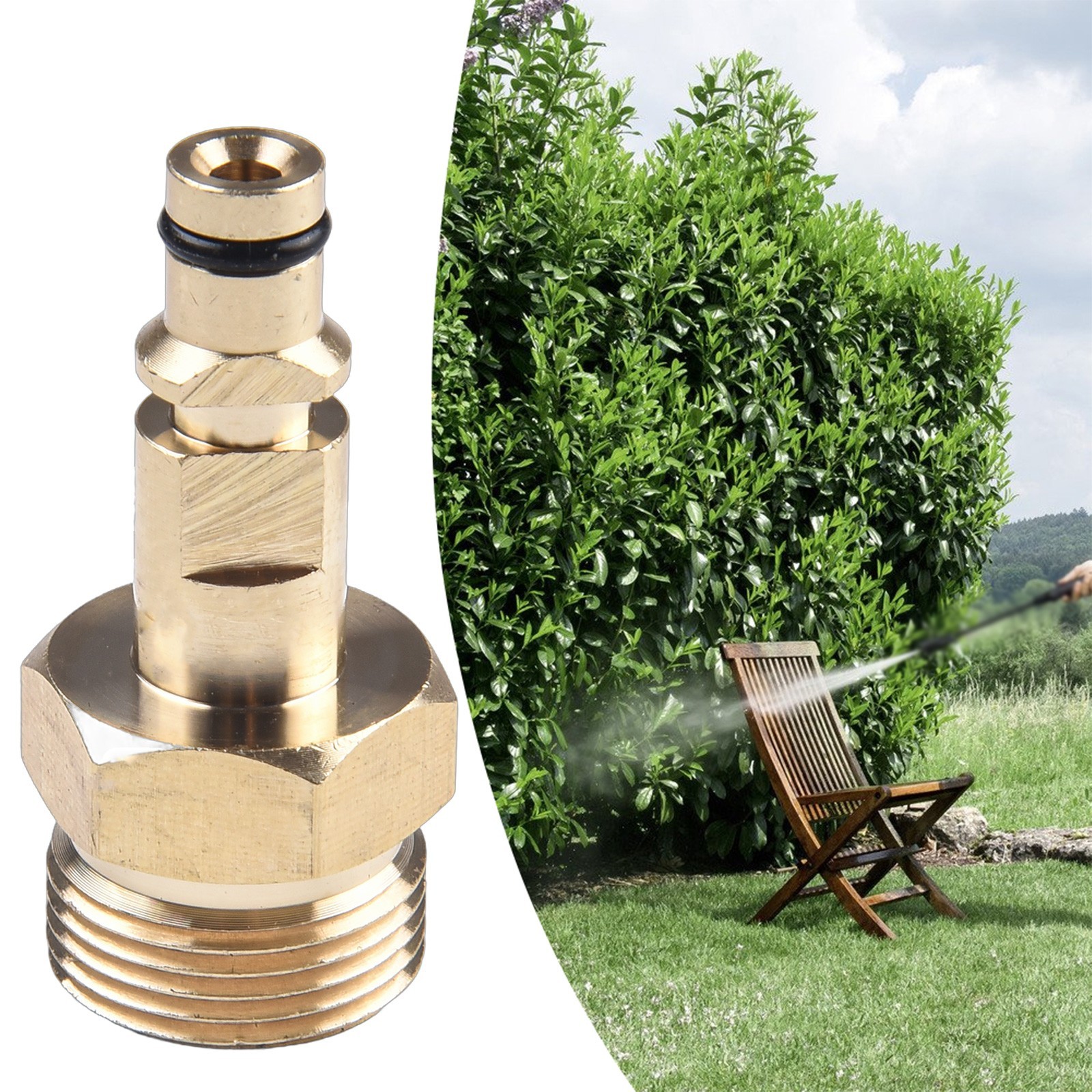 Adapter M22 Pressure Washer Quick Connect -in nipple Hose adapter