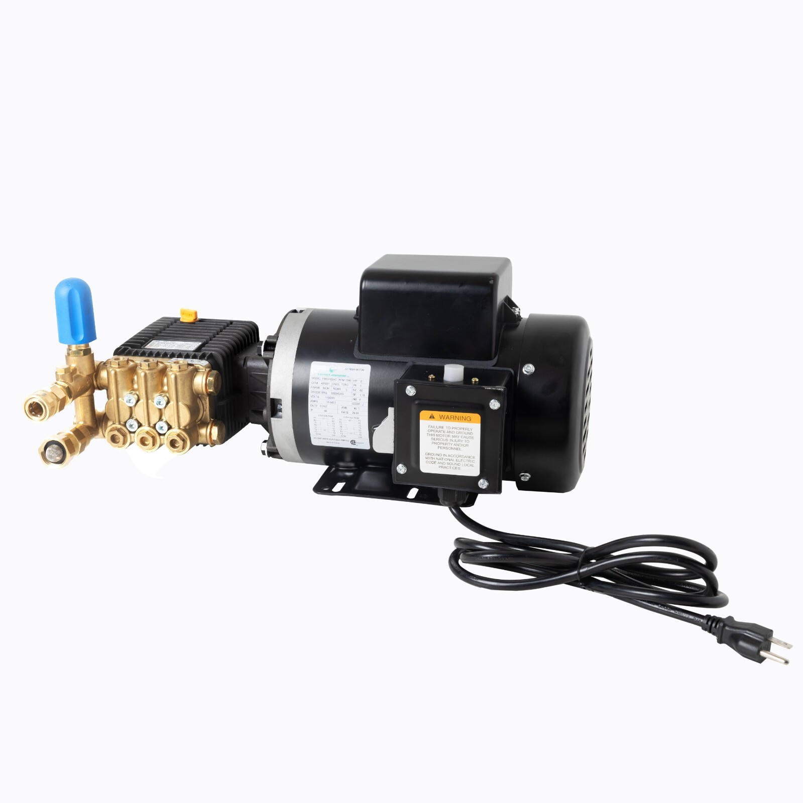 Canpump Electric Pressure Washer: 2 hp Motor 115 V, Triplex Pump