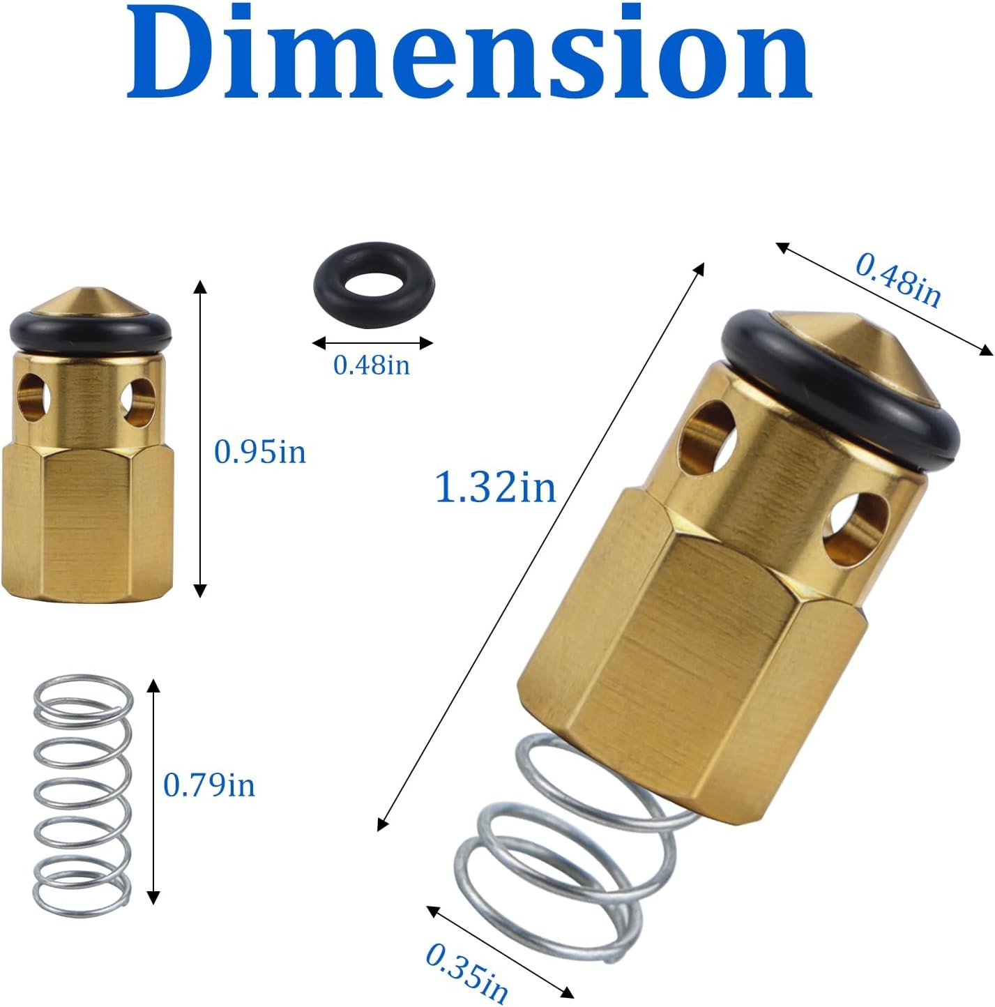 VRT3 Pressure Washer Regulator Valve Kit & Unloader Replacement Parts