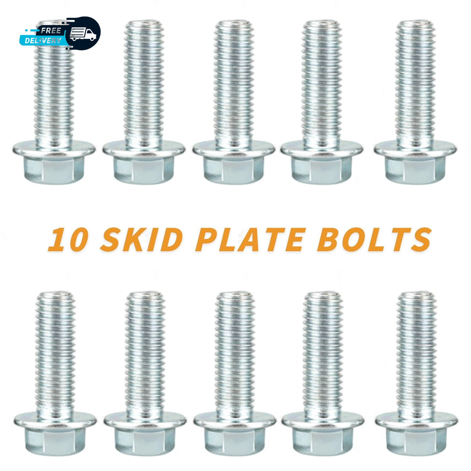 20 Piece Set UTV Skid Plate Washer and Bolt Kit Compatible with Polaris RZR 570
