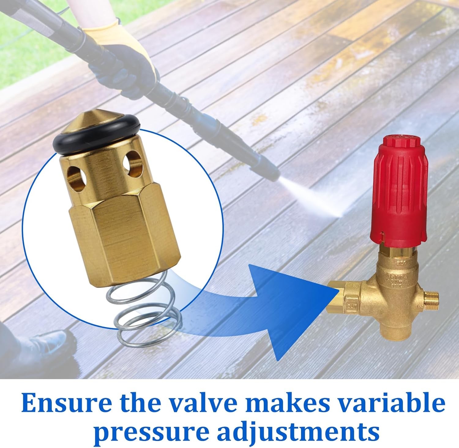 VRT3 Pressure Washer Regulator Valve Kit & Unloader Replacement Parts