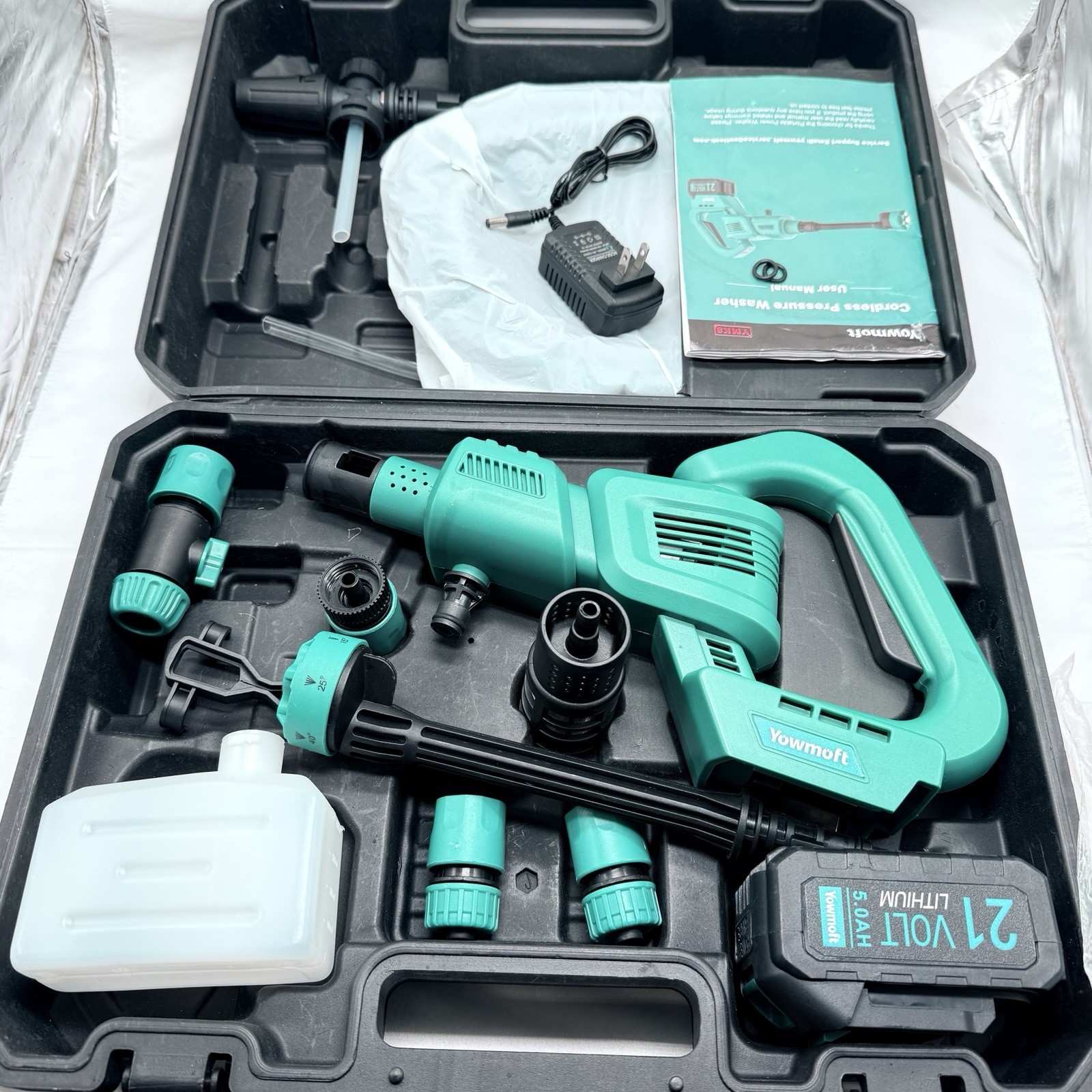 Cordless Pressure Washer, 970PSI Portable Pressure Washer Compatible with Makita