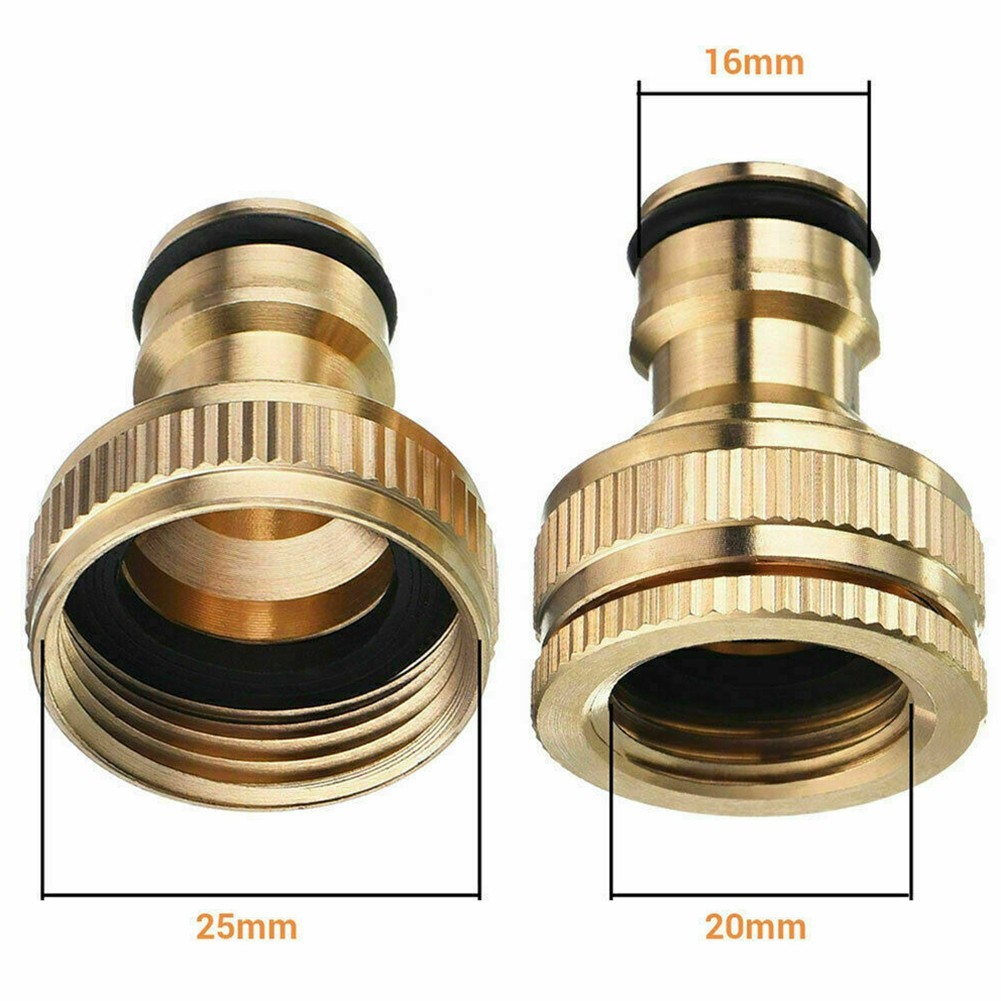 2022 Brand New Water Pipe Connector Fitting Adaptor Gold HOSE Tap Faucet