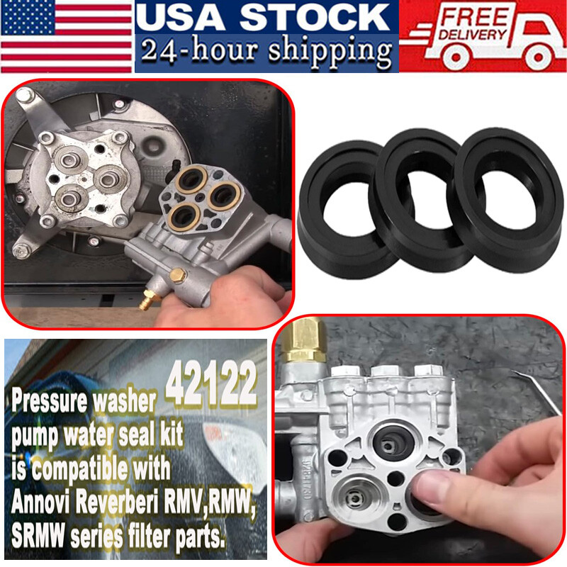 42122 High Pressure Washer Pump Water Seal Kit for Annovi Reverberi Rmv,Rmw,Srmw