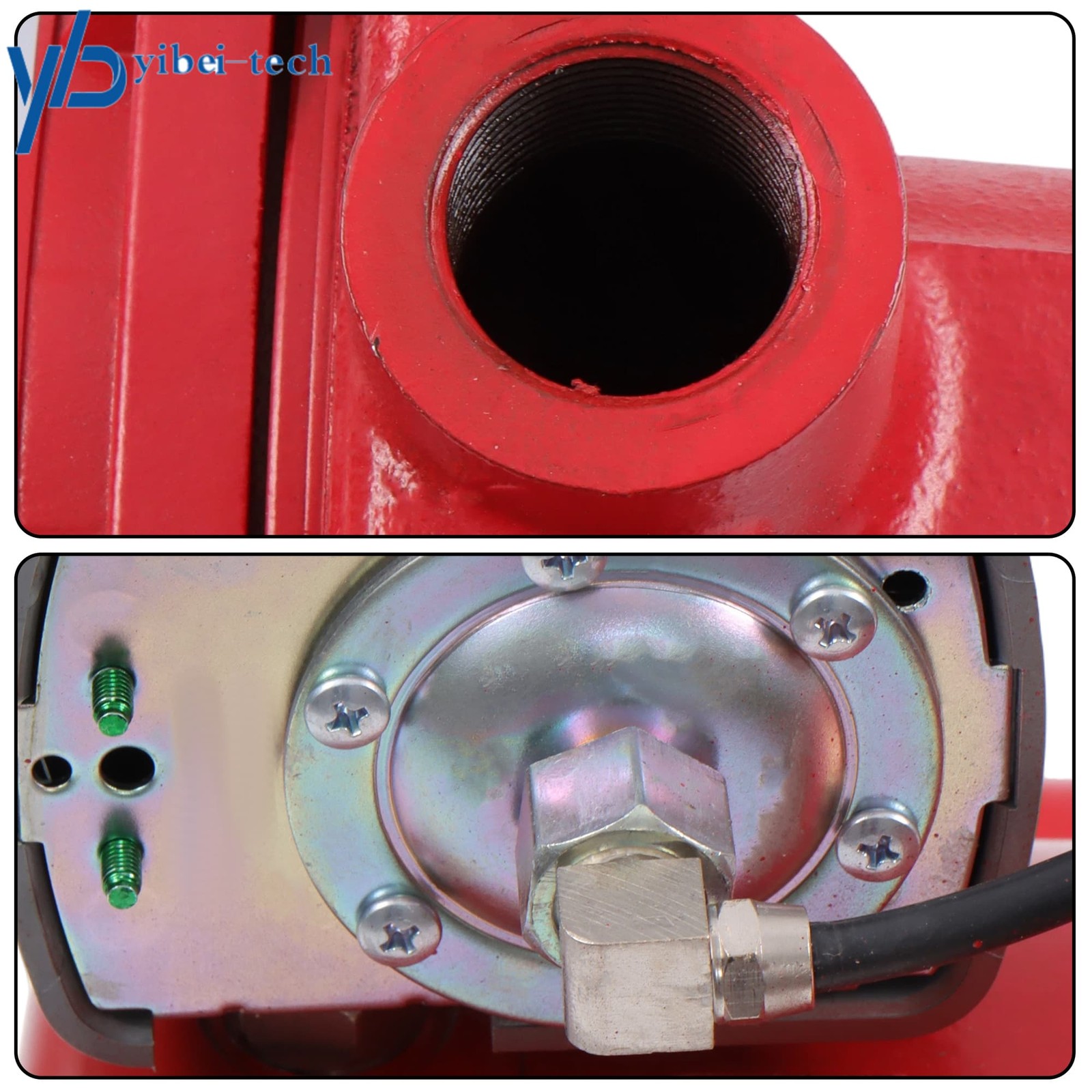 1 HP 23 GPM Cast Iron Dual Voltage 115/230 Volt Shallow Well Jet Pump Red 602208