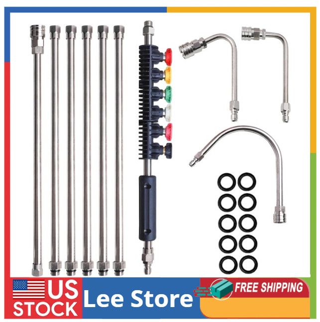 Pressure Washer Extension Wand, 10 Pack Power Washer Lance with 6 Atomization…
