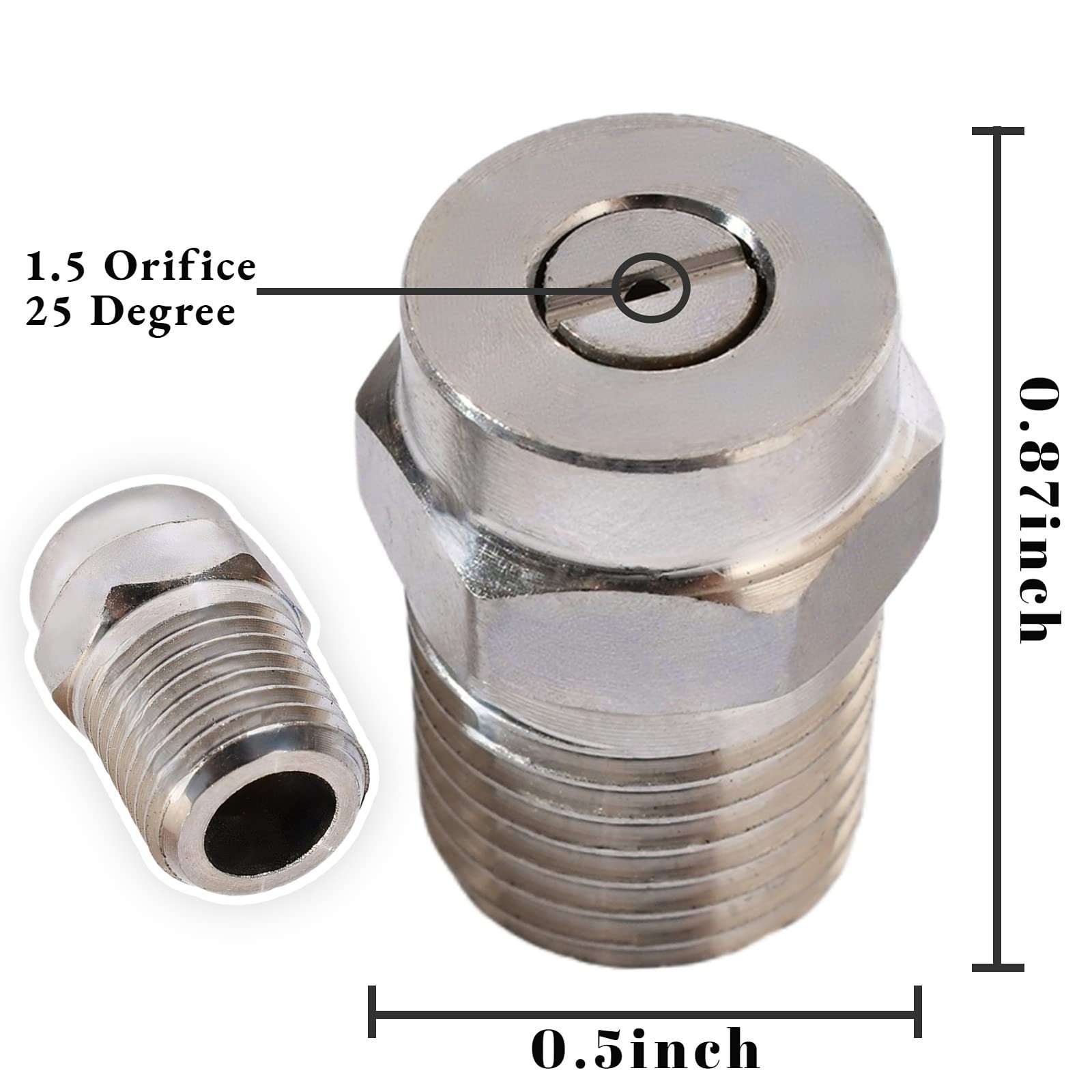 Pressure Washer Threaded Spray Nozzle Tips Universal for Surface Cleaner 40 D…