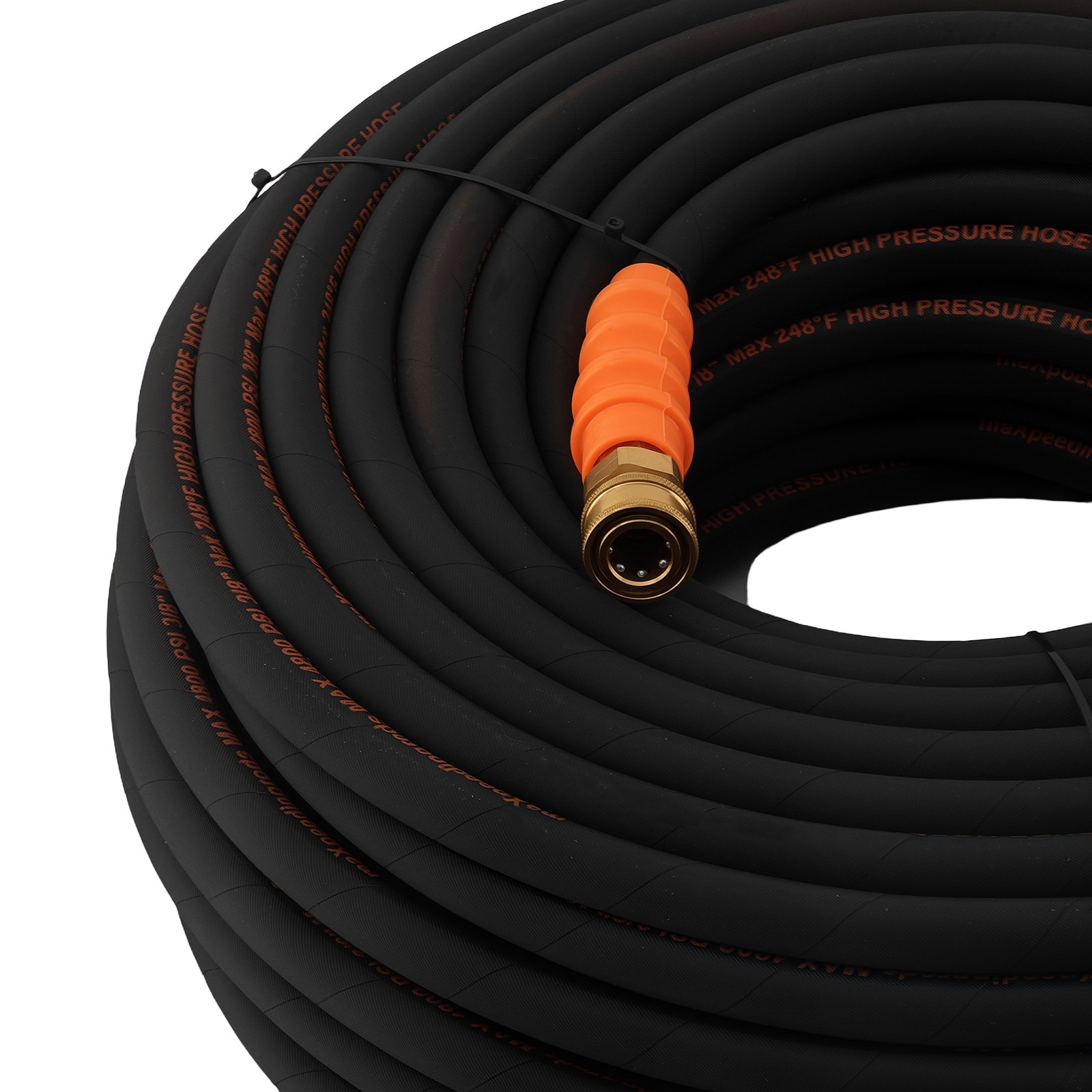 200FT 3/8″ Pressure Washer Hose 4800PSI Kink Resistant M22-14mm to 3/8″
