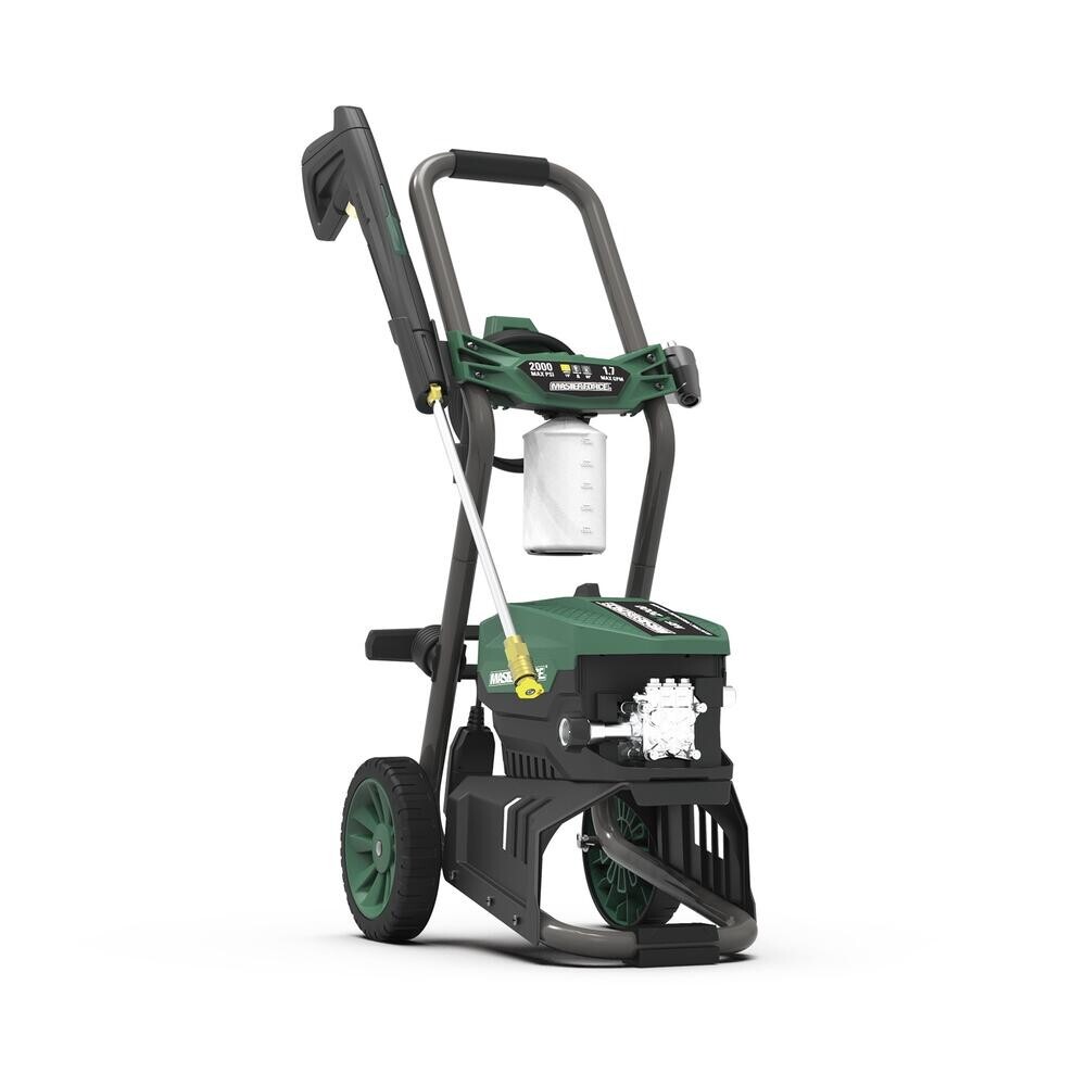 2000 PSI 1.2 GPM 13 Amp Corded Electric Low Profile Mobile Pressure Washer