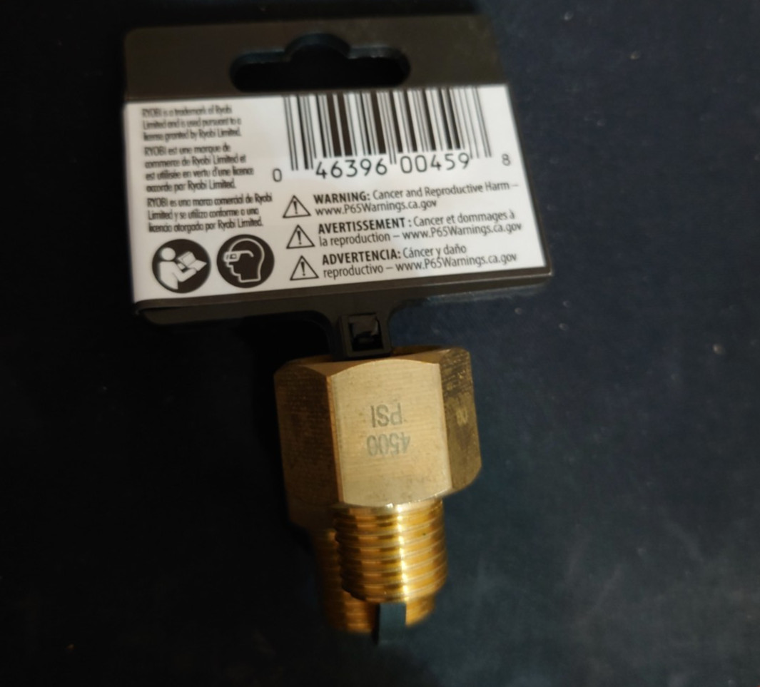 RYOBI 1/4 in. Male NPT x 3/8 in. MNPT Coupler Kit For Most Gas and Electric Pres