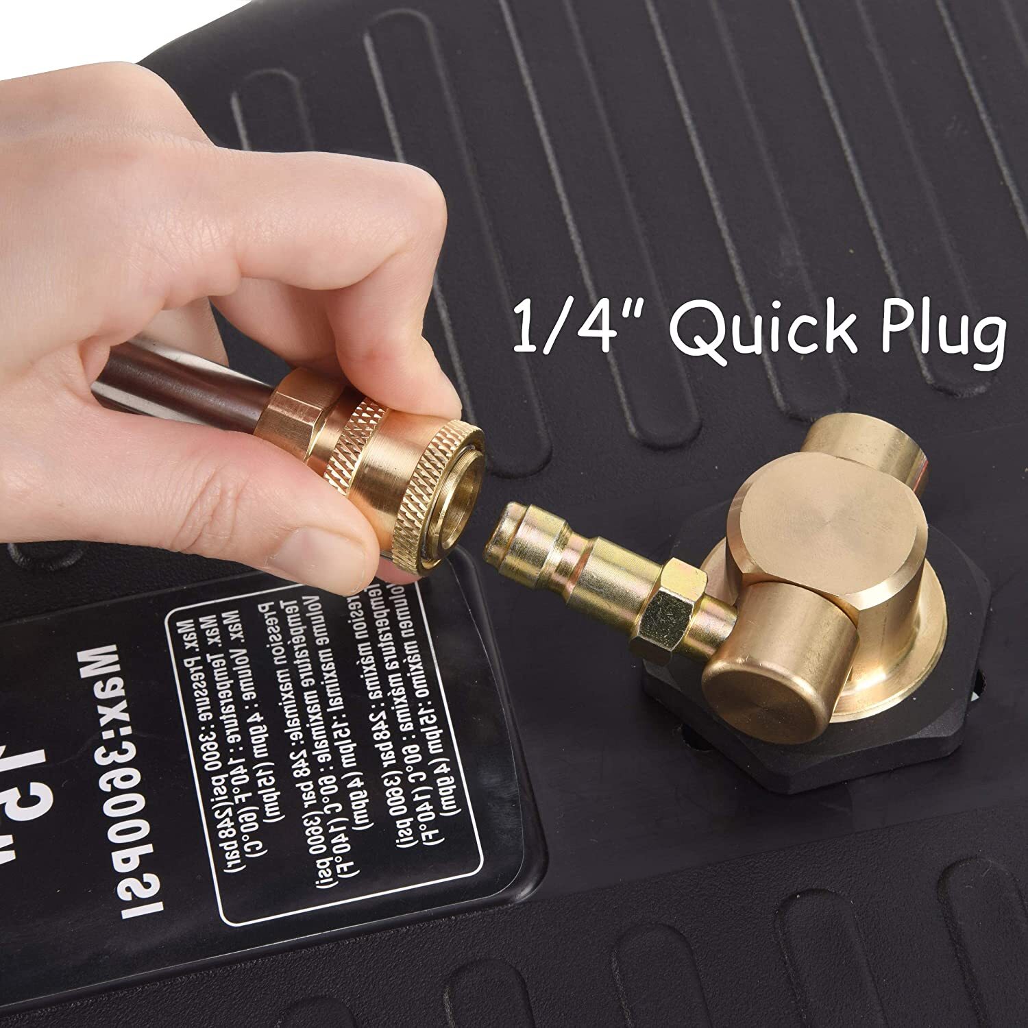 15/18/20’’ Pressure Washer Surface Cleaner 4000 PSI w/ 1/4 Quick Connector, Wand