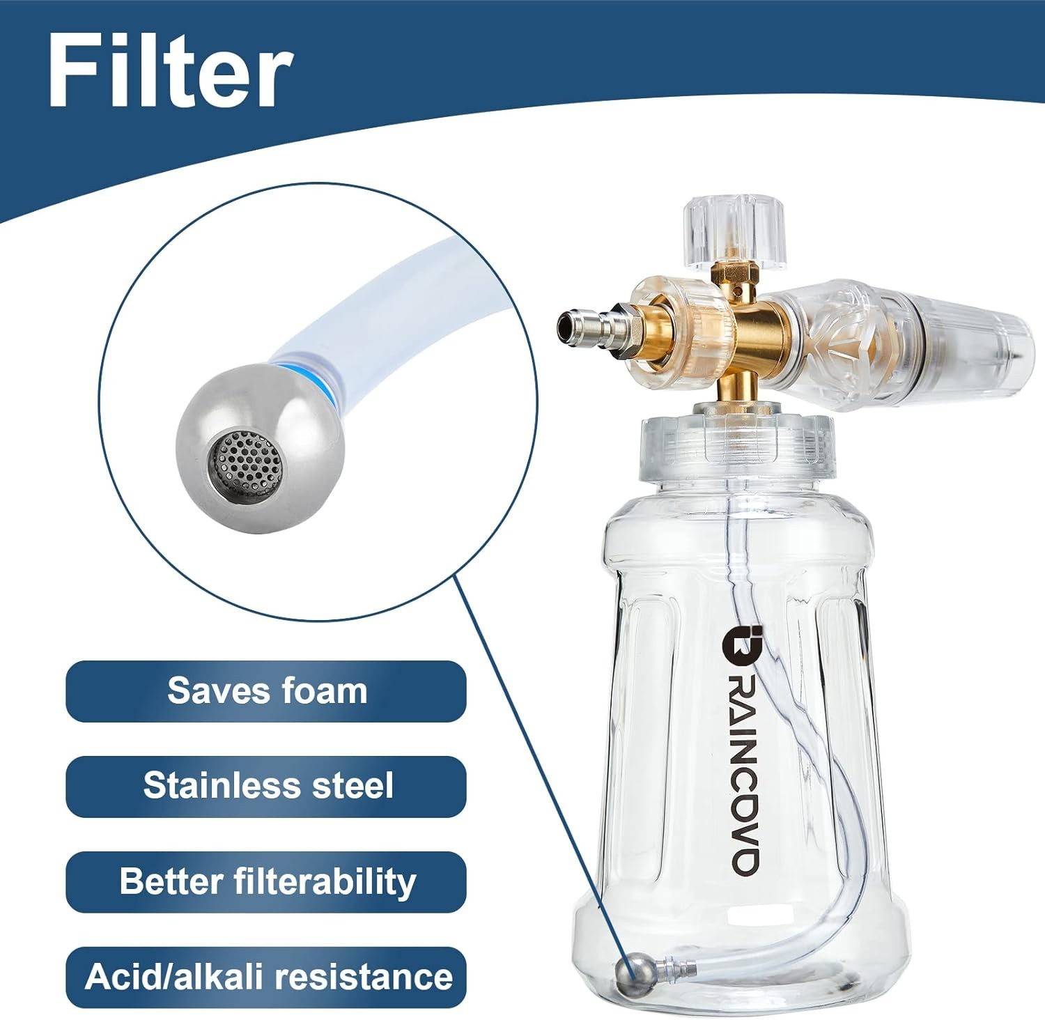 Stainless Steel Foam Cannon for Pressure Washer