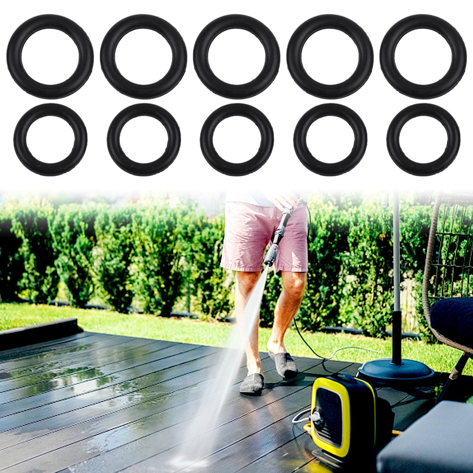 High Quality O-ring Pressure Washer Hose Ring Kit NBR Rubber O Rings Parts 1 Set