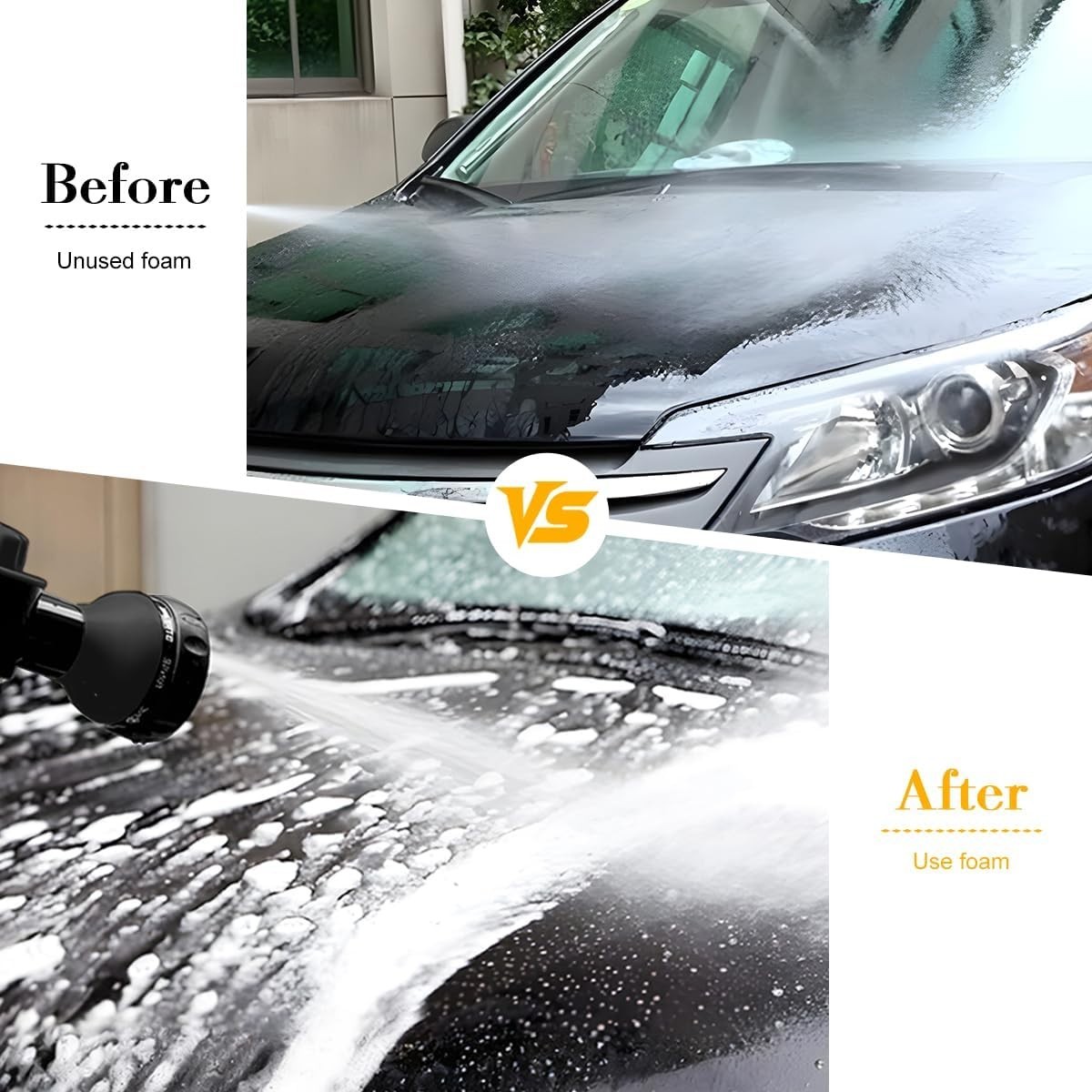High-Pressure Car Wash Foam Gun with 8 Nozzle Modes