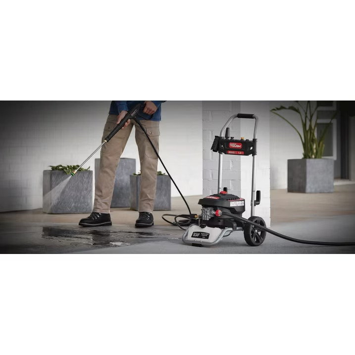 Hyper Tough Electric Pressure Washer, 2000 PSI, 1.2 GPM, 1800W Motor, Cold