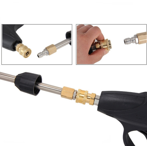 For Pressure Washer Extension Rod Stainless Steel Copper PVC Construction