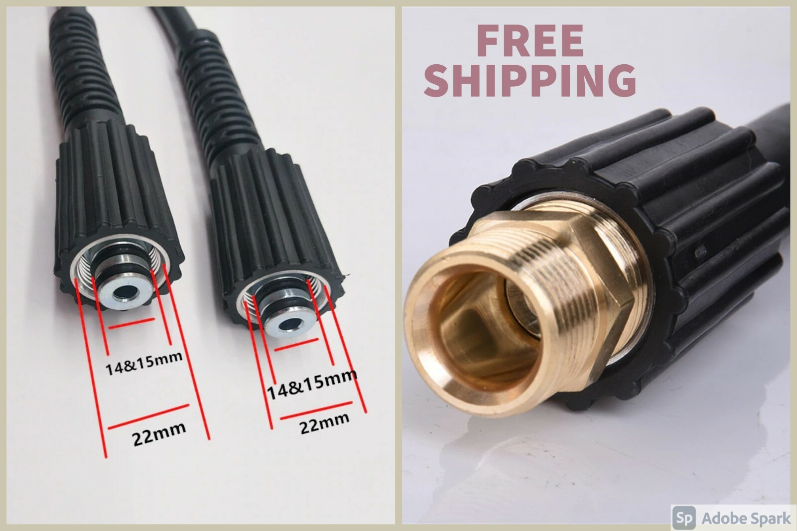 LaLeyenda Car Irrigation Pipe Washer 5M/7M/10M,14mm/15mm Diameter Pressure Horse