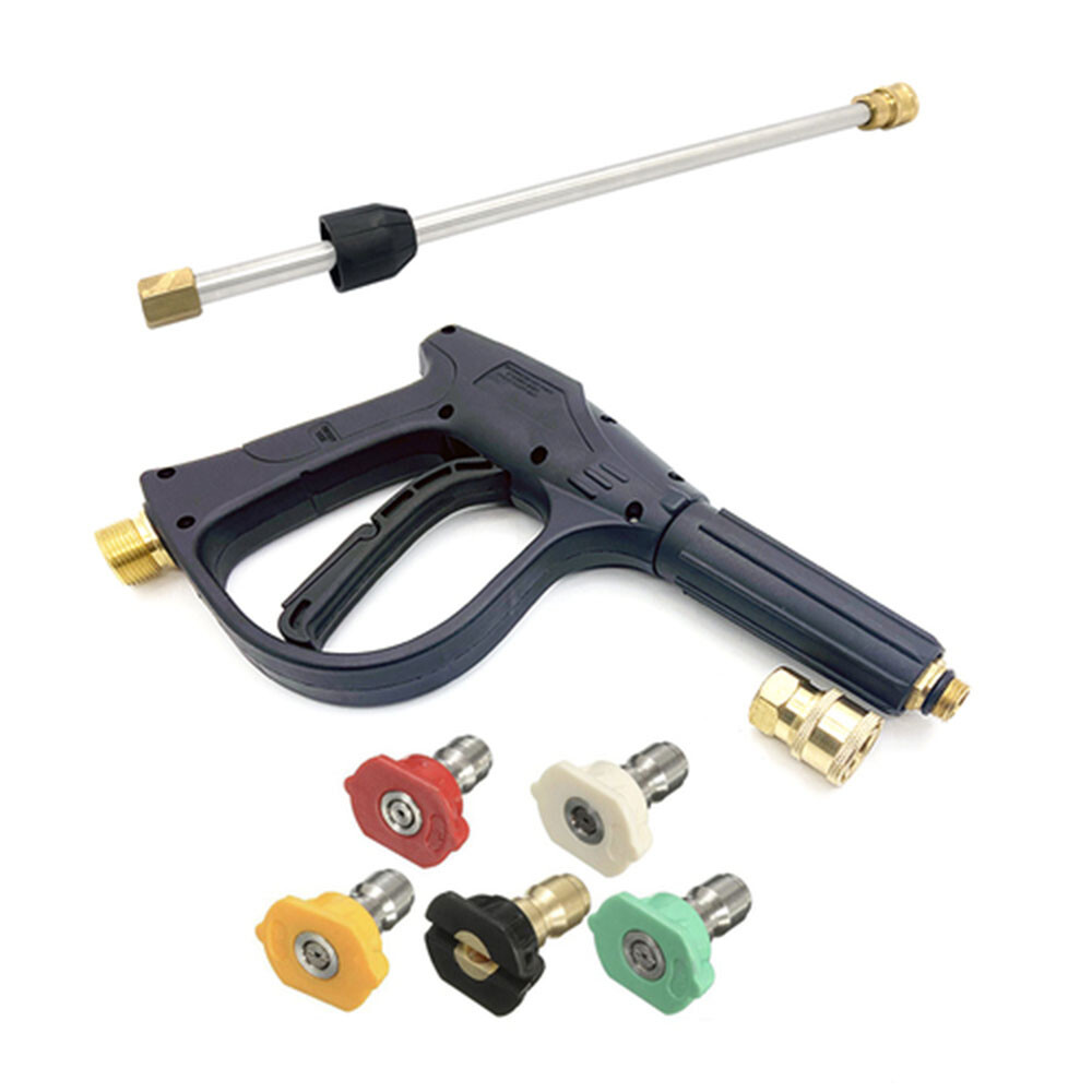 High Pressure Car Power Washer Gun Spray Wand Lance Pole Nozzle Hose Kit