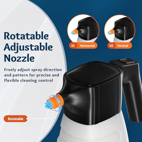 Awakening 2L Electric Foam Sprayer, Waterless Car Wash Kit, 68oz Cordless WHITE