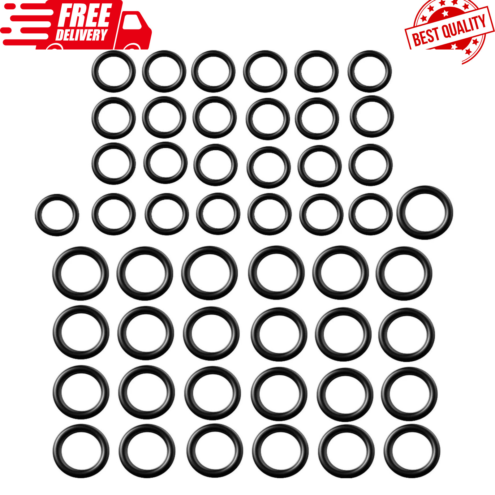 50 Pack Power Pressure Washer O-Rings for 1/4”, 3/8”, M22 Quick Connect Coupler,