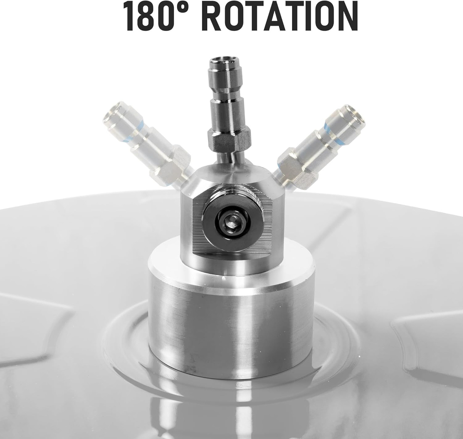 17 Inch Pressure Washer Surface Cleaner with Wheels Stainless Steel 4000 PSI for