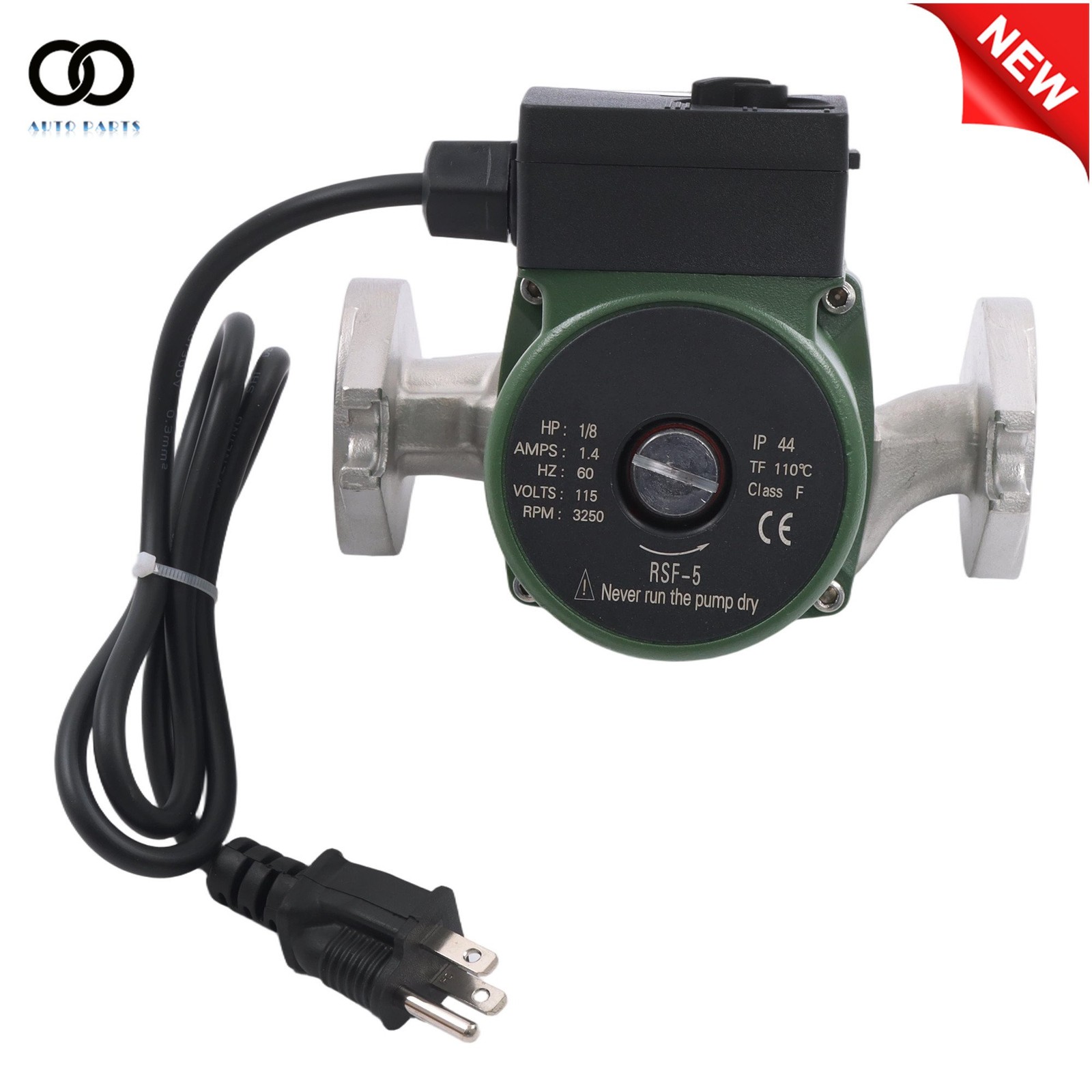 1/8HP 115V 10GPM Flanged High Velocity Cartridge Circulator Pump Replace# 009SF5