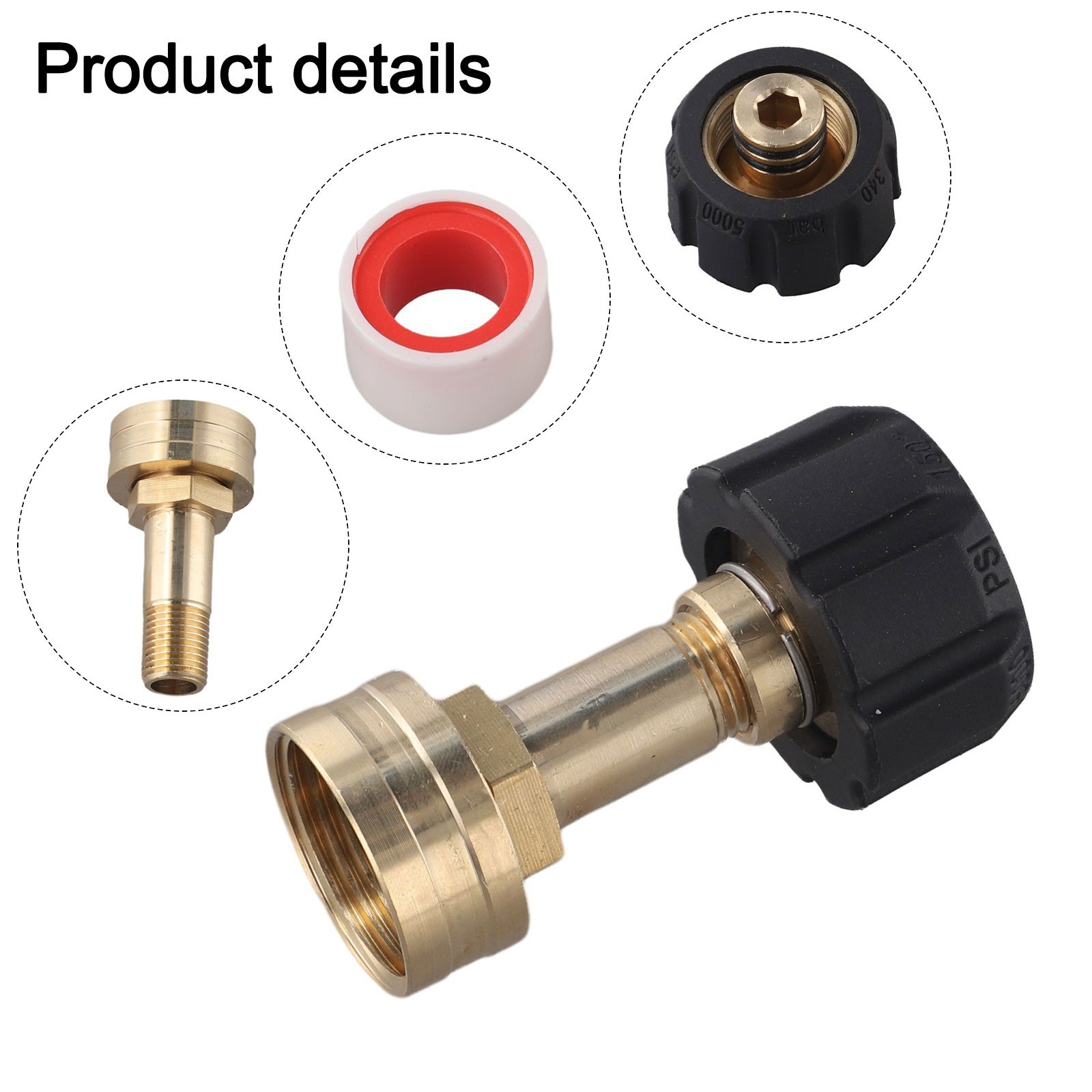 Garden Hose to Pressure Washer Adapter M22 Female to 14mm Quick Connect